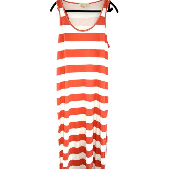 Size M - Womens - Michael Kors Striped Dress with Side Slits - Picture 1 of 6
